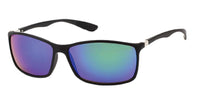 Load image into Gallery viewer, Sonnenbrille Herren Brille getönt verspiegelt 400 UV Scharnier Bügel dünn schwarz
