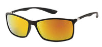 Load image into Gallery viewer, Sonnenbrille Herren Brille getönt verspiegelt 400 UV Scharnier Bügel dünn schwarz

