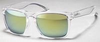 Load image into Gallery viewer, Sonnenbrille 400 UV  verspiegelt Revo Gläser transparent kantig
