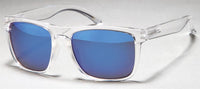 Load image into Gallery viewer, Sonnenbrille 400 UV  verspiegelt Revo Gläser transparent kantig
