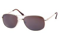 Load image into Gallery viewer, Sonnenbrille metallic Pilotenbrille 400 UV Retro Flat Top Steg dick getönt

