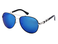 Load image into Gallery viewer, LOOX Sonnenbrille Pilotenbrille 400UV Zierbügel verspiegelt - Modell Long Beach
