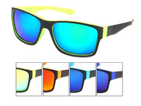 Load image into Gallery viewer, Sonnenbrille Herren verspiegelt 400UV kantig groß

