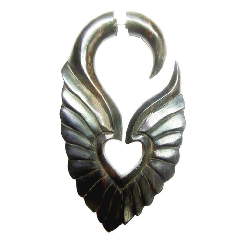 Fake Piercing Holz