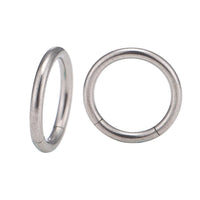 Cargar imagen en el visor de la galería, Universal Piercing Segmentring Klicker Edelstahl silbern Piercingring
