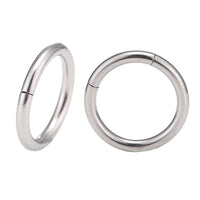 Cargar imagen en el visor de la galería, Universal Piercing Segmentring Klicker Edelstahl silbern Piercingring
