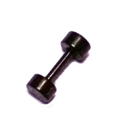 Fake Piercing Plug Tunnel Ohrstecker Unisex Edelstahl dunkelgrau Schmuck Kreis