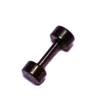 Load image into Gallery viewer, Fake Piercing Plug Tunnel Ohrstecker Unisex Edelstahl dunkelgrau Schmuck Kreis
