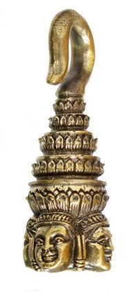Load image into Gallery viewer, Ohrgewichte Piercing Messing Haken Ohrhänger antik gold 4mm 6mm Calavera Buddha
