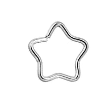 Load image into Gallery viewer, Stern Nostril Ohr Piercing Edelstahl nahtlos Gold PVD
