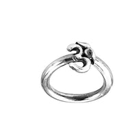 Load image into Gallery viewer, Piercing Ring Om 925 Sterling Silber Labret Tragus 1.2mm
