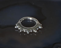 Load image into Gallery viewer, Piercing Ring 925 Silber Labret Tragus Septum Stacheln
