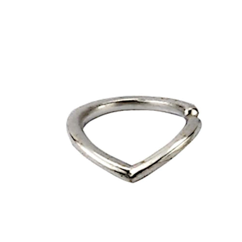 Piercing Ring 925 Silber Labret Tragus Septum Zacke