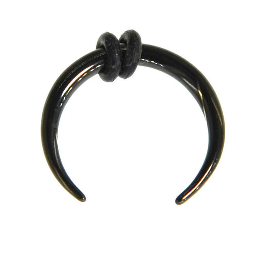 Piercing Edelstahl Horseshoe Gummiringe schwarz Nase Ohr