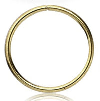 Cargar imagen en el visor de la galería, A minimalist gold Nostril Piercing Messing Nasenstecker in 8mm, 10mm, or 12mm sizes with a seamless closure, shown on a white background—ideal as a dezenter Nasenring für stilbewusste Träger.
