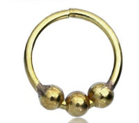 Cargar imagen en el visor de la galería, Nostril Piercing Messing Nasenstecker Nasenringe Nasen Pins gold Kugeln Spiralen
