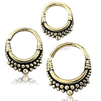 Cargar imagen en el visor de la galería, Septum Piercing Messing 1.2mm Kreise Seil
