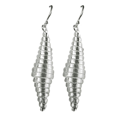 Silberohrringe 925er Silber Ohrringe gedreht Silberband Mitte dicker Ohrhänger Damen Schmuck