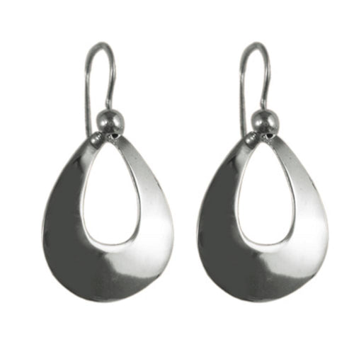 Silberohrringe 925er Silber Ohrringe Ohrhänger Schmuck Gewölbt Tropfen Breit Damen