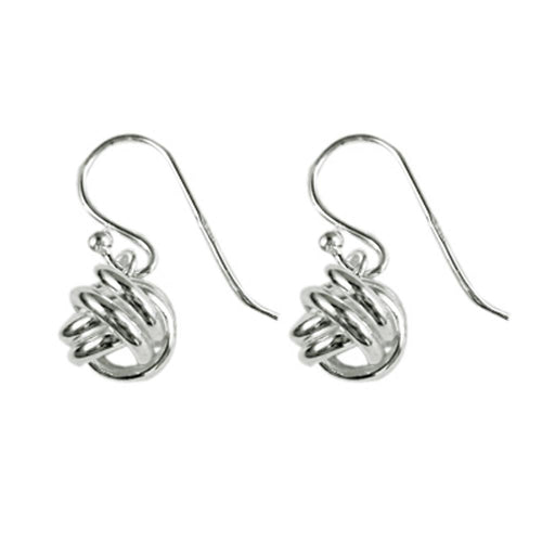 Silberohrringe 925er Silber Ohrringe Ohrhänger Damen Schmuck Kugel aus Kreisen