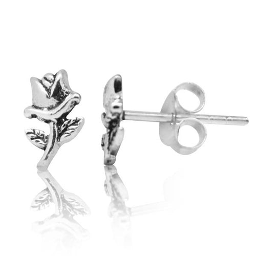 Ohrstecker 925 Sterling Silber Unisex Schmuck Ohrringe Rose
