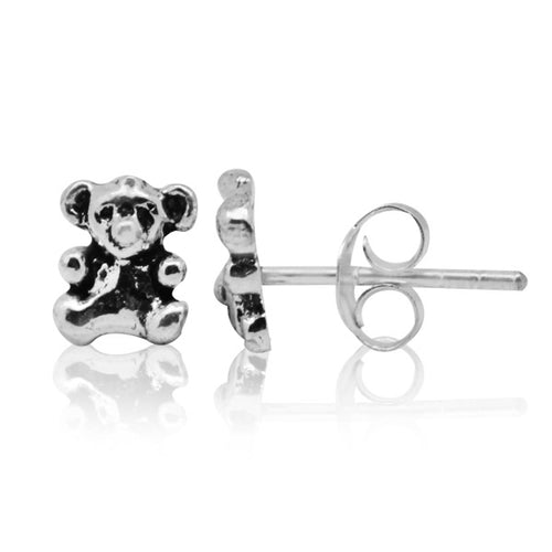 Ohrstecker 925 Sterling Silber Unisex Schmuck Ohrringe Teddy Bär