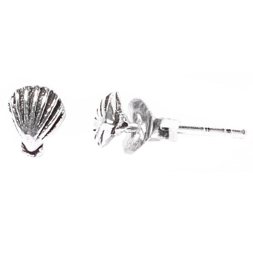 Silberohrstecker Ohrstecker 925er Sterling Silber Unisex Schmuck Ohrringe Muschel