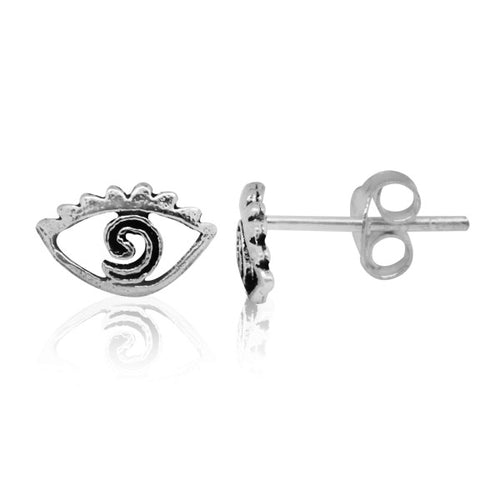 Silberohrstecker Ohrstecker 925er Sterling Silber Schmuck Auge Spirale