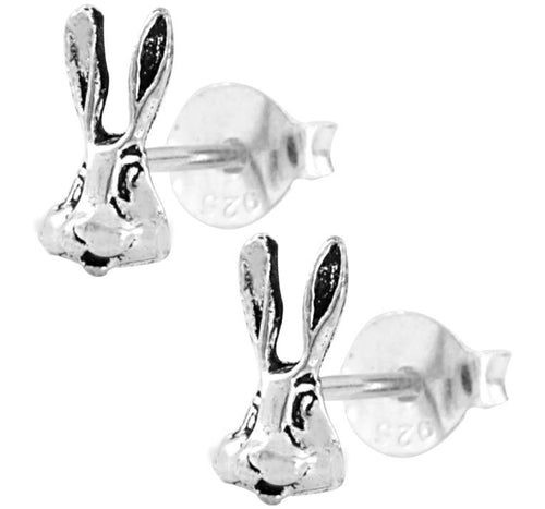 Silberohrstecker Ohrstecker 925er Sterling Silber Schmuck Hase Kopf