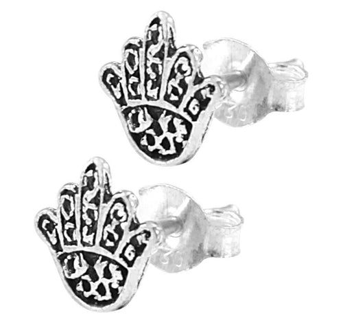 Silberohrstecker Ohrstecker Ohrringe Damen 925er Sterling Silber Schmuck Hand verziert