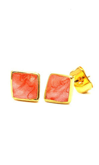 Load image into Gallery viewer, Brass Ohrstecker Stern Sterne bunt Unisex Ohrringe Edelstahl nickelfrei Kommunismus 12 mm
