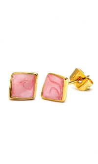 Load image into Gallery viewer, Brass Ohrstecker Stern Sterne bunt Unisex Ohrringe Edelstahl nickelfrei Kommunismus 12 mm
