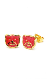 Load image into Gallery viewer, Brass Ohrstecker Stern Sterne bunt Unisex Ohrringe Edelstahl nickelfrei Kommunismus 12 mm
