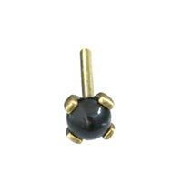 Load image into Gallery viewer, Nostril Piercing Messing Nasenstecker Stein 0.8mm
