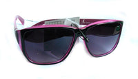 Load image into Gallery viewer, Unisex Sonnenbrille Nerdbrille Retro zweifarbig getönt unisex braun blau rosa
