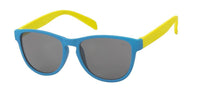 Load image into Gallery viewer, A pair of Sonnenbrille Nerdbrille Atzenbrille getönt 400UV sunglasses with gray tinted lenses, a two-tone design, and displayed on a white background.
