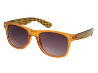 Load image into Gallery viewer, Sonnenbrille Tweed Optik Unisex Brille dunkel getönt 400 UV  transparent Nerd
