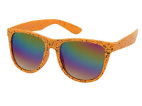 Load image into Gallery viewer, Sonnenbrille Farbkleckse Nerd Rainbow verspiegelt 400 UV
