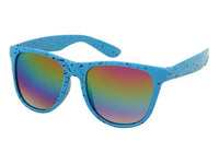 Load image into Gallery viewer, Sonnenbrille Farbkleckse Nerd Rainbow verspiegelt 400 UV
