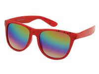 Load image into Gallery viewer, Sonnenbrille Farbkleckse Nerd Rainbow verspiegelt 400 UV

