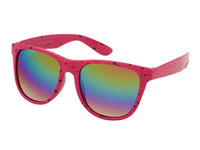 Load image into Gallery viewer, Sonnenbrille Farbkleckse Nerd Rainbow verspiegelt 400 UV
