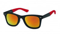 Load image into Gallery viewer, Sonnenbrille Nerd Bügel Waben bunt Unisex Brille verspiegelt getönt 400 UV
