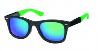 Load image into Gallery viewer, Sonnenbrille Nerd Bügel Waben bunt Unisex Brille verspiegelt getönt 400 UV
