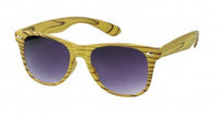 Load image into Gallery viewer, Sonnenbrille Nerd Holz Design verspiegelt getönt 400 UV
