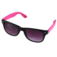 Load image into Gallery viewer, Sonnenbrille Nerd zweifarbig Unisex Brille lila getönt 400 UV
