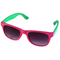 Load image into Gallery viewer, Sonnenbrille Nerd zweifarbig Unisex Brille lila getönt 400 UV
