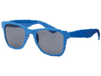 Load image into Gallery viewer, With tinted lenses and a bold, blocky design, the Sonnenbrille Nerdbrille kantig Party Brille bunt 400UV getönt offers UV400 protection—a colorful unisex accessory perfect for parties.
