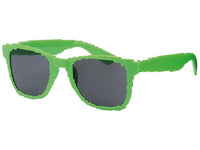 Load image into Gallery viewer, The Sonnenbrille Nerdbrille kantig Party Brille bunt 400UV getönt features pixelated-style frames, dark lenses, and UV 400 protection—perfect unisex sunglasses for fans of retro, blocky video game looks at any party.
