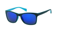 Load image into Gallery viewer, Sonnenbrille verspiegelt 400 UV Nerd schwarz bunt
