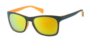 Load image into Gallery viewer, Sonnenbrille verspiegelt 400 UV Nerd schwarz bunt
